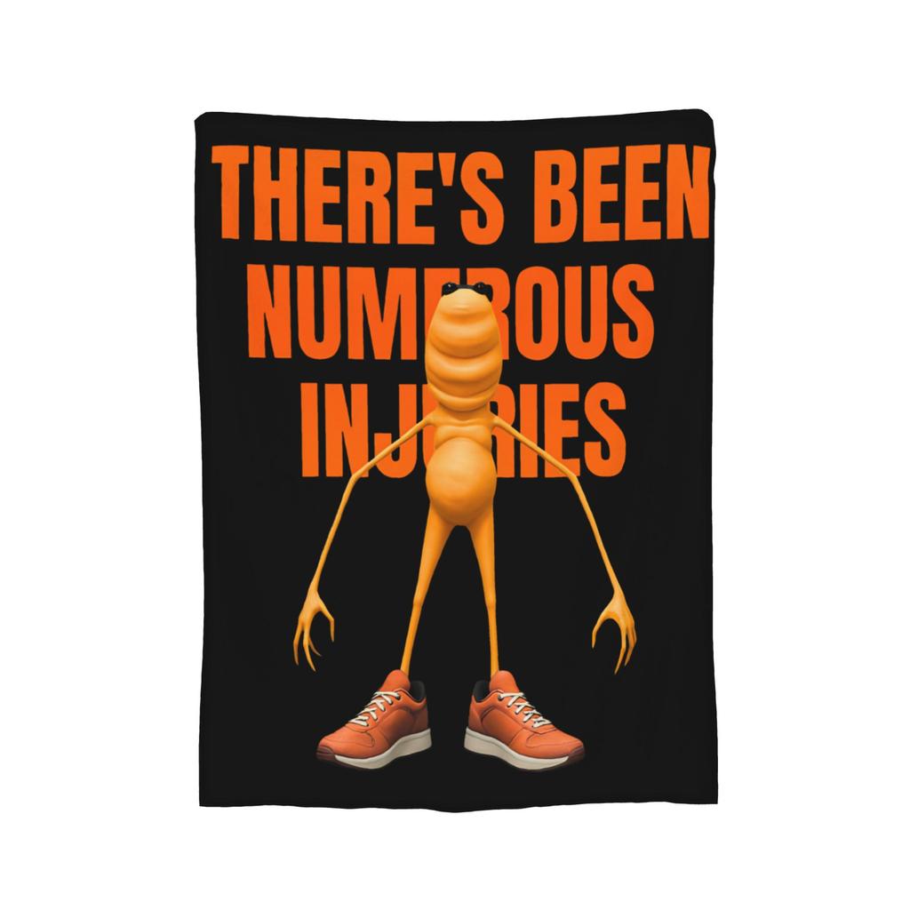Marcus the Worm Blanket Fuzzy Funny Soft Throw Blanket for Bed Sofa Autumn/Winter,