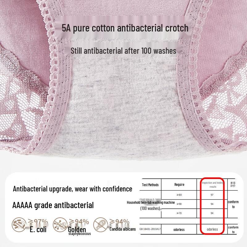 Женские хлопковые антибактериальные трусы Audiffren, 3 шт.