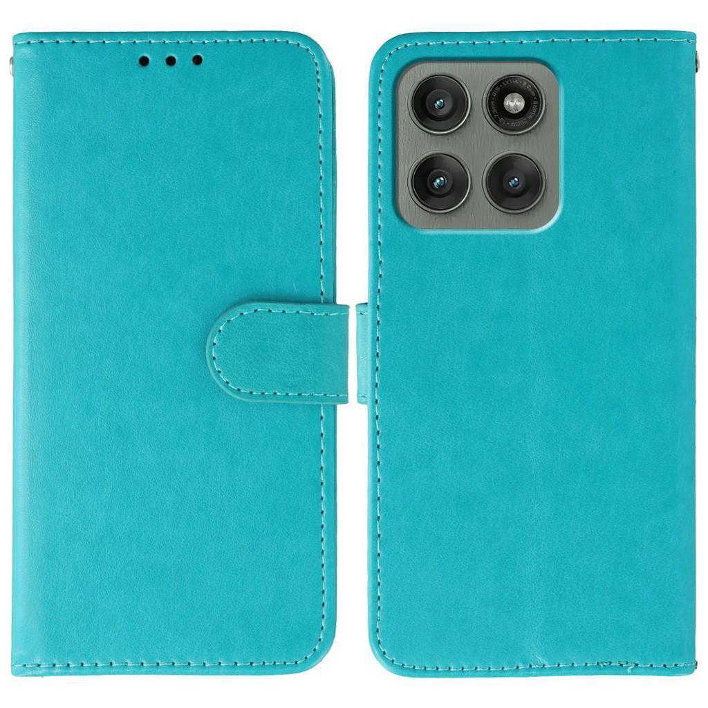 Чехол-книжка из искусственной кожи для Motorola Edge 60 Pro 5G с ремешком