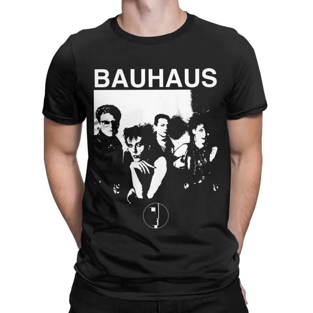 Men's Bauhaus 80s Goth T Shirts Cotton Clothing Fashion Short Sleeve Crewneck Tees Summer T-Shirt