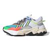 Originals Ozweego Breathable Low Top Sports Casual Shoes White Multicolor Teenagers Sneakers FV7368