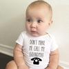 Newborn Baby Romper Don't Make Me Call My Grandma Print Funny Infant Jumpsuit