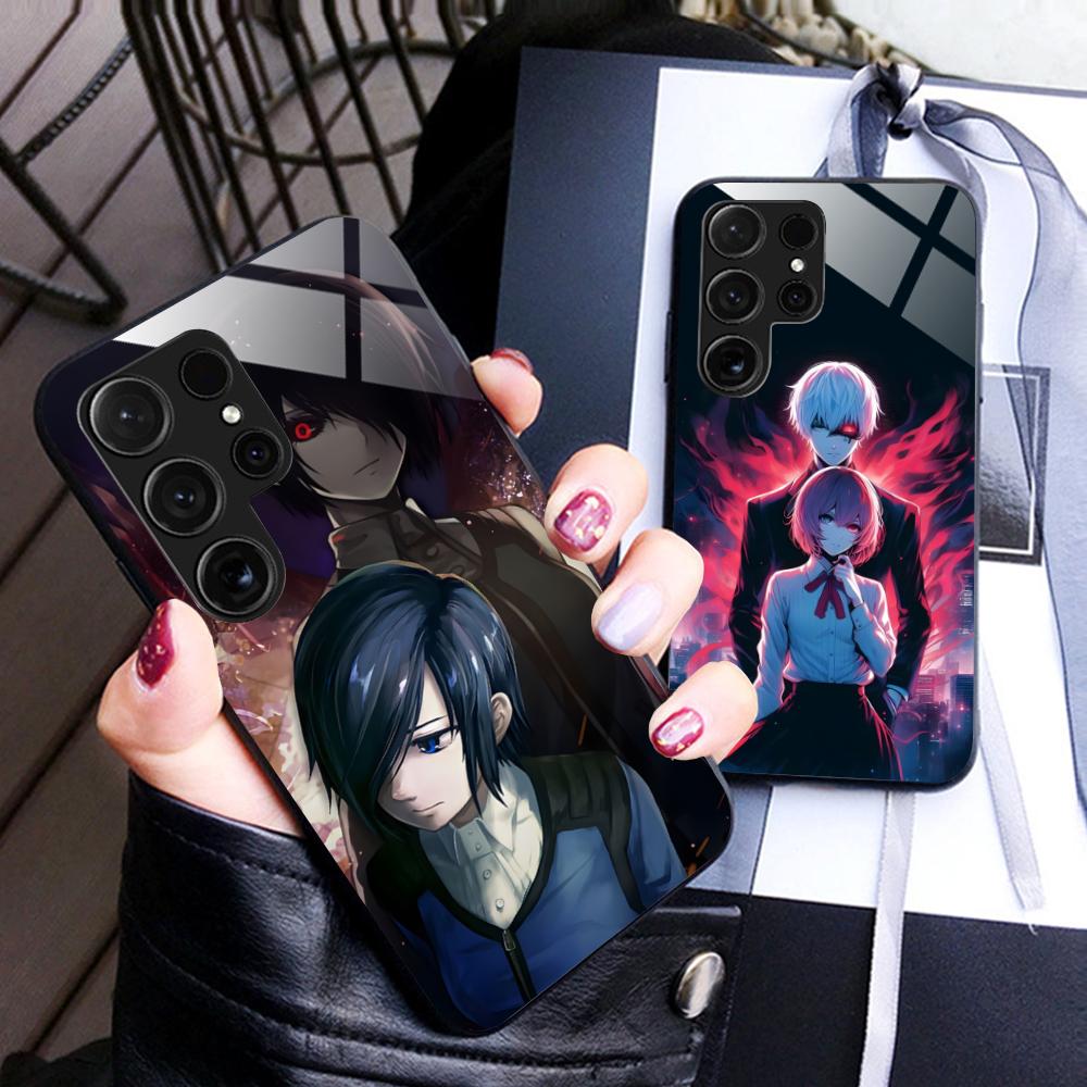 Чехол для телефона Tokyo Ghoul Тока Кирисима для Samsung Galaxy A56 55 54 53 52 51 36 35 34 23 16 15 5G Стеклянная крышка Роскошные мобильные телефоны