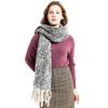 European And American Autumn And Winter New Style Long Tassel Double-Sided Thick Loop Yarn Thick Tassel Scarf Shawl Cape
