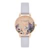 Авторизованный дистрибьютор Olivia Burton Watch Ladies OB16FS106 Secret Garden Midi Parma Violet Rose Gold [OLIVIA BURTON] &