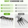 Iron Weeding Rake 2.0,7 Teeth Carbon Steel Garden Weeder Rakes,Iron Rake for Yard Lawn and Garden,Heavy-Duty Gardens Hand Weeder Puller Tool