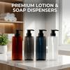 400/500ml Soap Dispensers Empty Square Design Lotion Pump Bottle Press Type Refillable Shampoo Sub-bottling Travel Shower Use