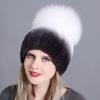 New Rabbit Fur Women's Hat Hand-sewn Fox Fur Winter Warm Hat Women