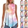 Women's Fashion Casual Sleeveless Vest Vintage Print Crew-neck Sleeveless Top