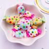 10pcs Mixed Resin Mini 3D Sweet Colorful Dot Candy Flatback Cabochon Simulation Foods Scrapbook DIY Figurines Accessories Decor Crafts