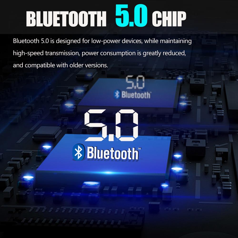 VAORLO Автомобильный Bluetooth 5,0 FM-передатчик беспроводной адаптер микрофон аудио приемник авто MP3-плеер 2.1A Dual USB быстрое зарядное устройство автомобильные аксессуары