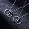 Кольцо Парное Ожерелье Кольцо Подвеска Ожерелье Мужское Ожерелье в Корейском Стиле Мужская Ключичная Цепочка