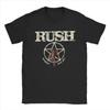 Футболка Rush Мужская из Чистого Хлопка Новинка Футболки с Круглым Вырезом Футболки с Коротким Рукавом Одежда Лето