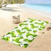 Cartoon Green Dinosaur Pattern A must-have beach towel for beach travel