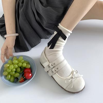 Серебристые ретро французские туфли с круглой головкой и легким язычком на плоской подошве женские балетки Мэри Джейн на мягкой подошве, новинка 2025 года