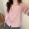 Knitted Cardigan Women's New Early Autumn Gentle Wear with V-neck Age-reducing Thin Loose Sweater Jacket Women
