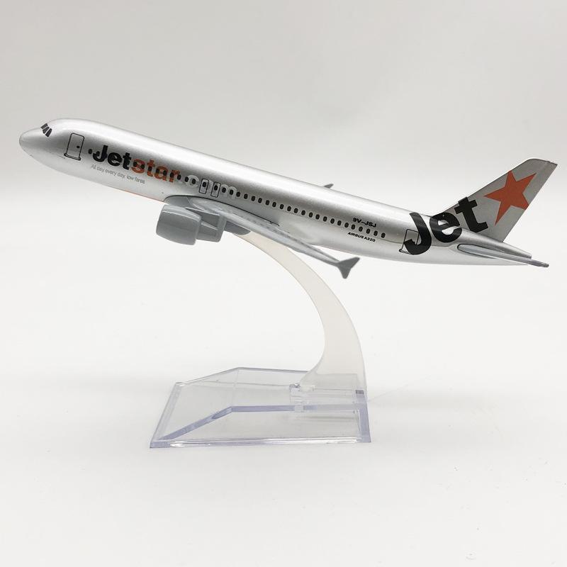 Модель самолета Jetstar Airways 16 см из сплава - Для демонстрации и в качестве украшения