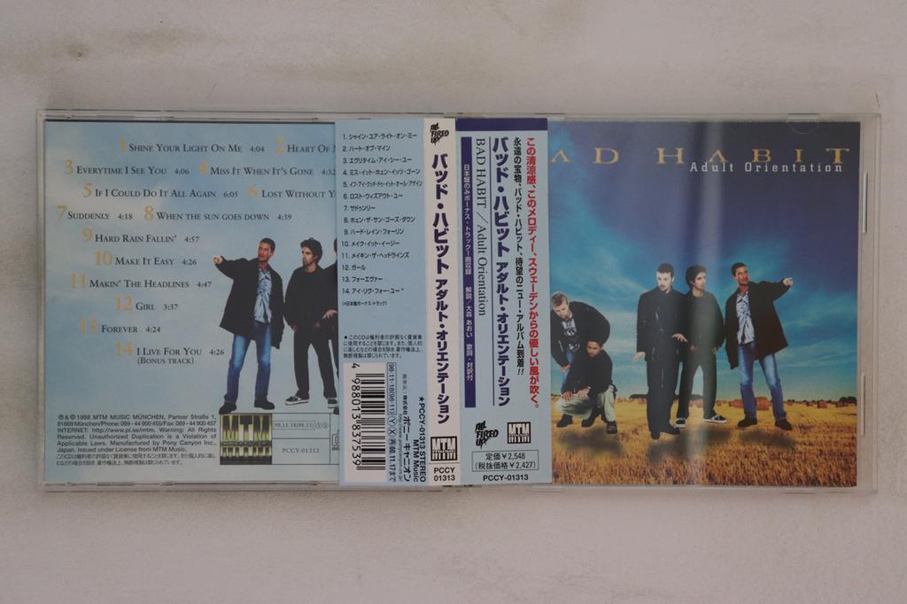 CD BAD HABIT   Adult Orientation PCCY01313 MTM Music 1998 Japan Obi Rock Used