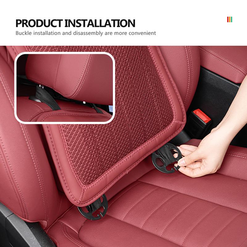 Breathable Car Seat Cushion Ice Silk Auto Chair Pad Accessories For Volkswagen VW Jetta Golf4 5 6 Beetle CC B5 B6 B7 EOS GTI MK2 zw7