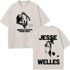 Jesse Welles Red Tour  Print Vintage Washed Tees Unisex Women Fashion Loose Casual Tshirt Summer Cotton Hiphop Punk Tshirts