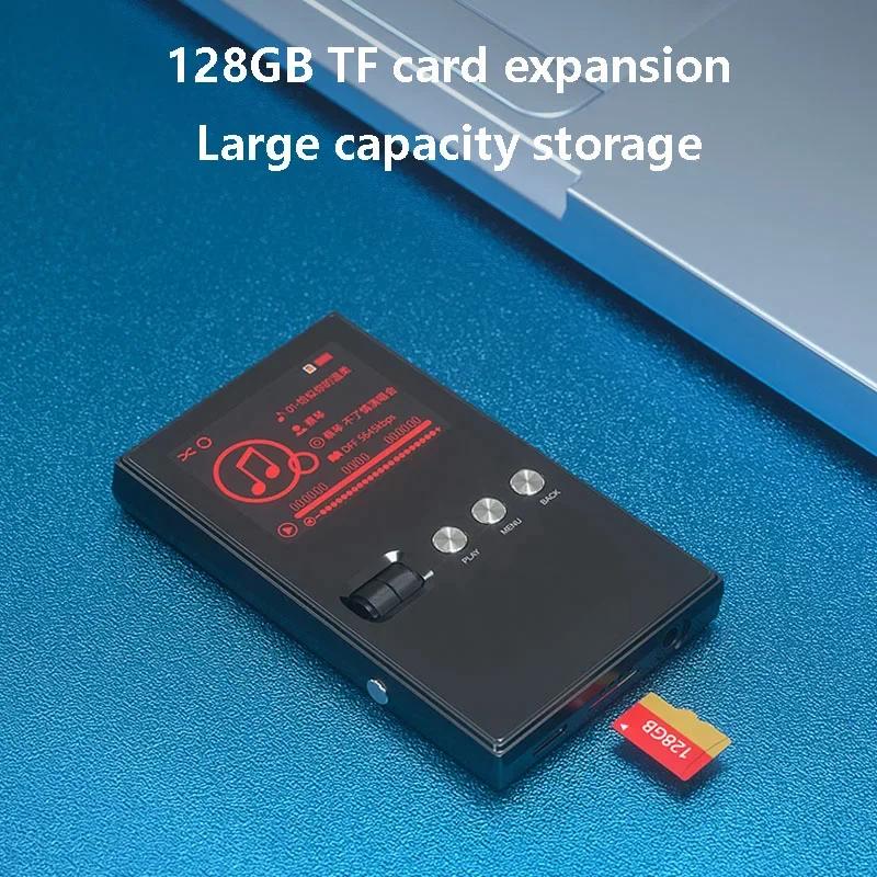Портативный HIFI Музыкальный Плеер DSD256 24БИТ 192кГц Декодирование без потерь Музыкальный Walkman MP3 Расширение памяти 128 ГБ Воспроизведение с декодированием CUE
