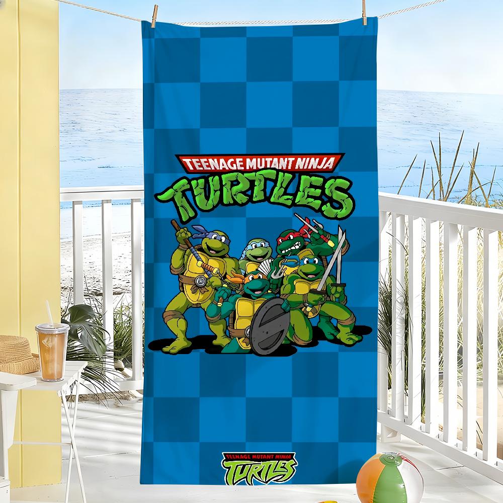 Классическое Аниме T-TMNT Полотенце Мягкое Бассейн Подарок Для Путешествий Спортзал Душ Кемпинг Быстросохнущее Спортивное N-Ниндзя T-Черепашки Большие Пляжные Полотенца
