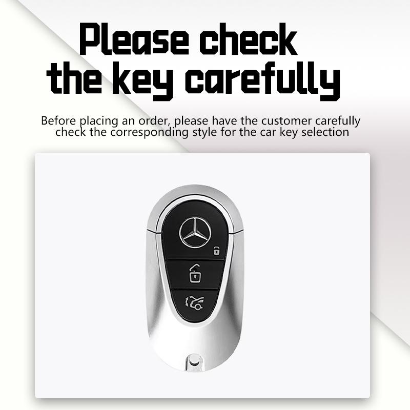 Genuine Car Key Shell Back Cover For Mercedes Benz C S Class W206 W223 S350 C260 C300 S400 S450 S500 Replace Rear Cover Case Fob QL0