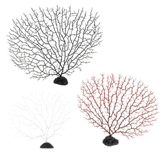 Lifelike Coral Decorative Reusable Practical Artificial Peacock Coral Tree for Fishes