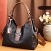 New European and American Retro Fashion Meniscus Baguette Bag Portable Messenger Large-capacity Compartment Female Bag
