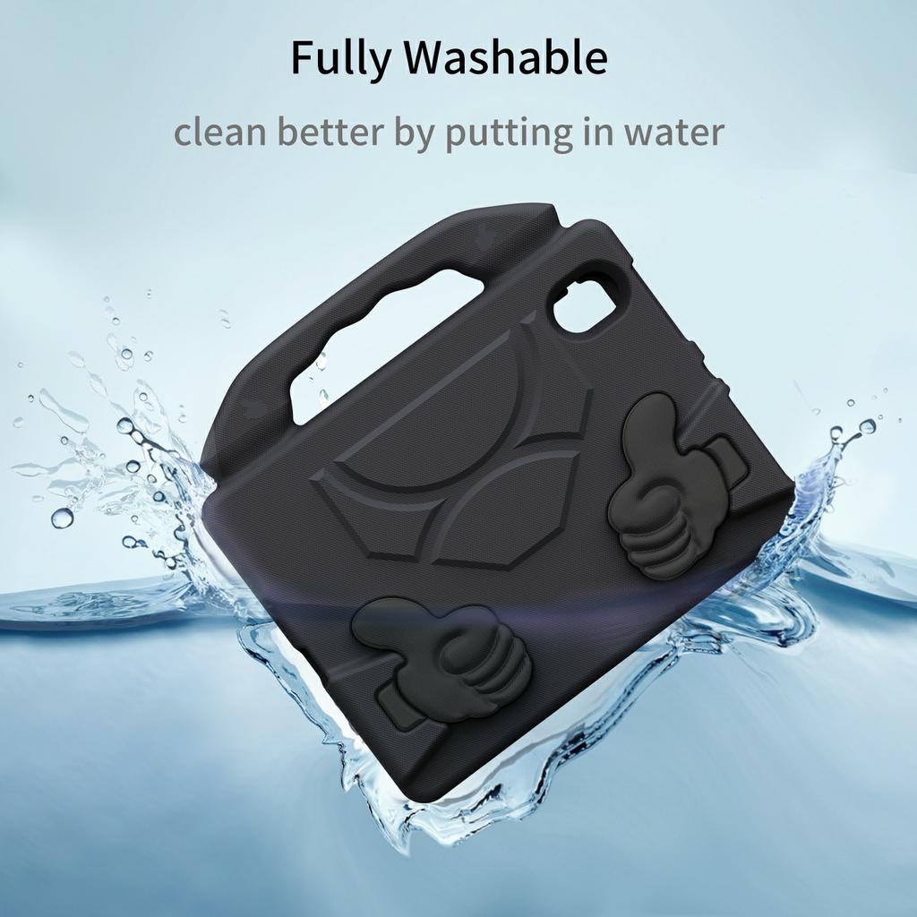 For iPad mini (2024)/(2021) Case Ultra-Soft EVA Thumb Kickstand Tablet Cover