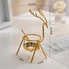 Table Decor Reindeer Candlestick Christmas Gift Deer Candle Holder Christmas Candlestick  Home