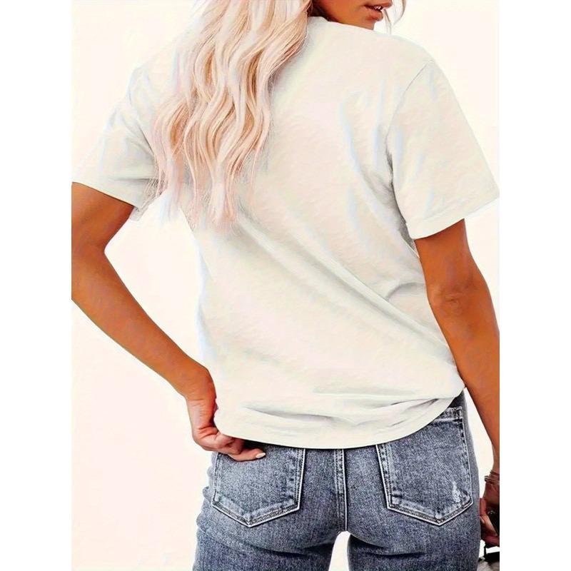 Women's Happy Australia Day T-Shirt Crew Neck Short Sleeve Map Flag Emu Print Spring Summer Casual Party Tee