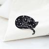 Женщины Мужчины Мистический Кот Эмаль Брошь Булавка Куртка Воротник Джинсы Рубашка Значок Ювелирные Изделия