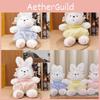 Compact Stuffed Rabbit Animal With Ultra Soft Short Pile Fabric Kids Gift Idea