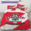 Southampton FC Pattern Bedding uilt Set uilt Cover Pillowcase Home Decoration Birthday Gift (1 * duvet cover + 2 * pillowcase without core)