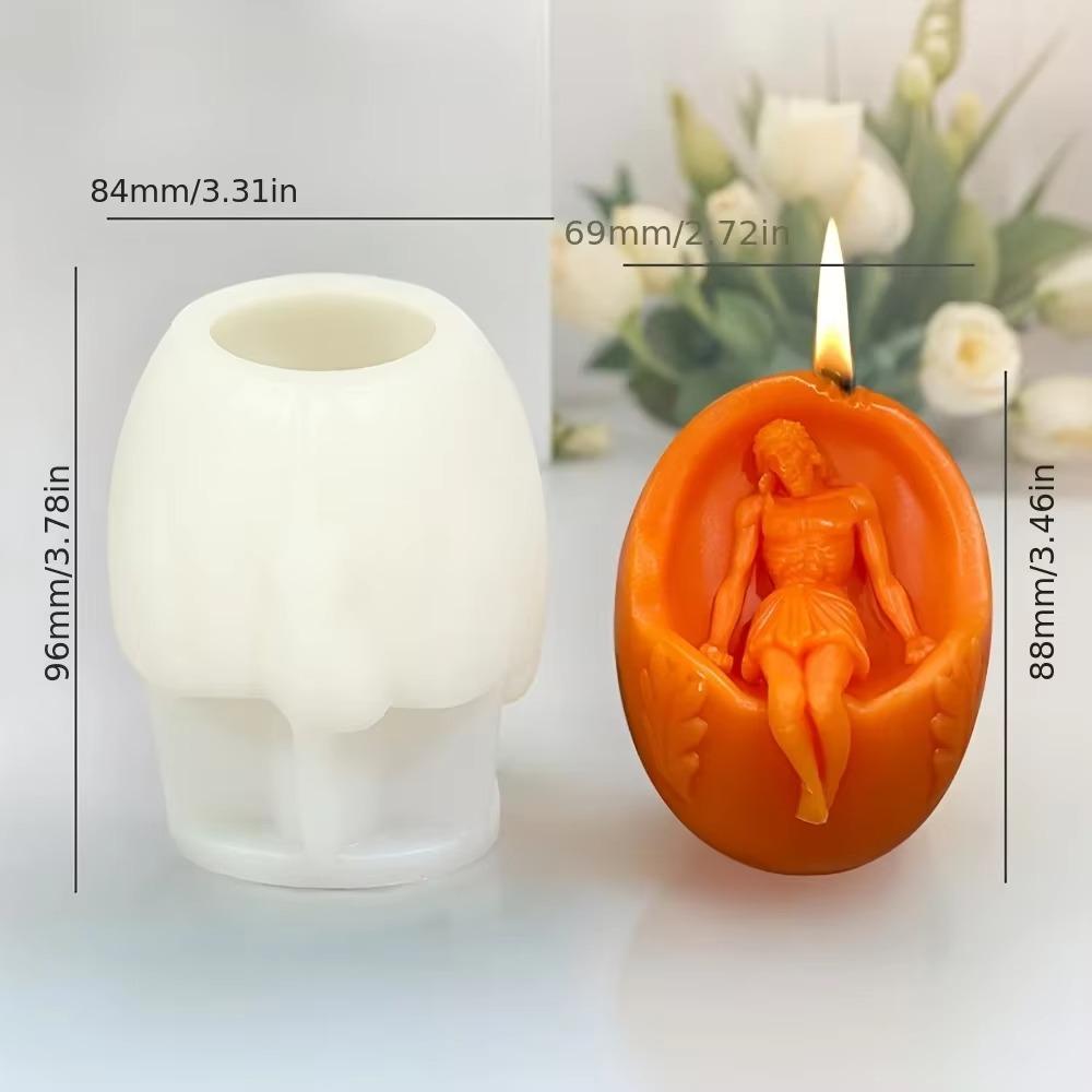 Форма для свечи в виде пасхального яйца, силиконовая форма для гипса и мыла для DIY, украшение для вечеринки, форма ручной работы, рождественские подарки KTY