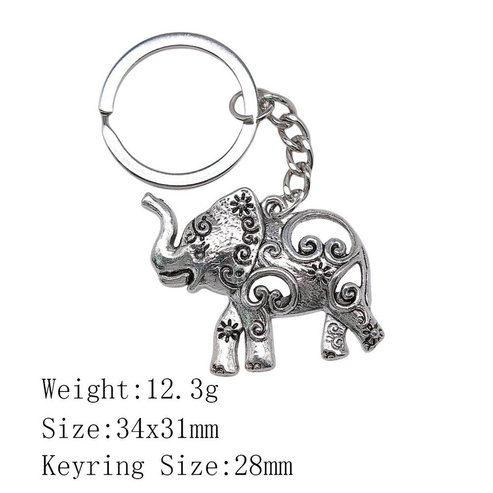 Wedding Anniversary Men Keychain Elephant Key Ring Women's Clothing Chains For Boys