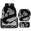 Детский школьный рюкзак Roblox Doors из дышащего материала Оксфорд для учеников начальной школы