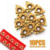10 шт./набор 16IR AG60 CNC Rts Лезвие Токарный станок Твердосплавный Инструмент для нарезания резьбы Токарный инструмент