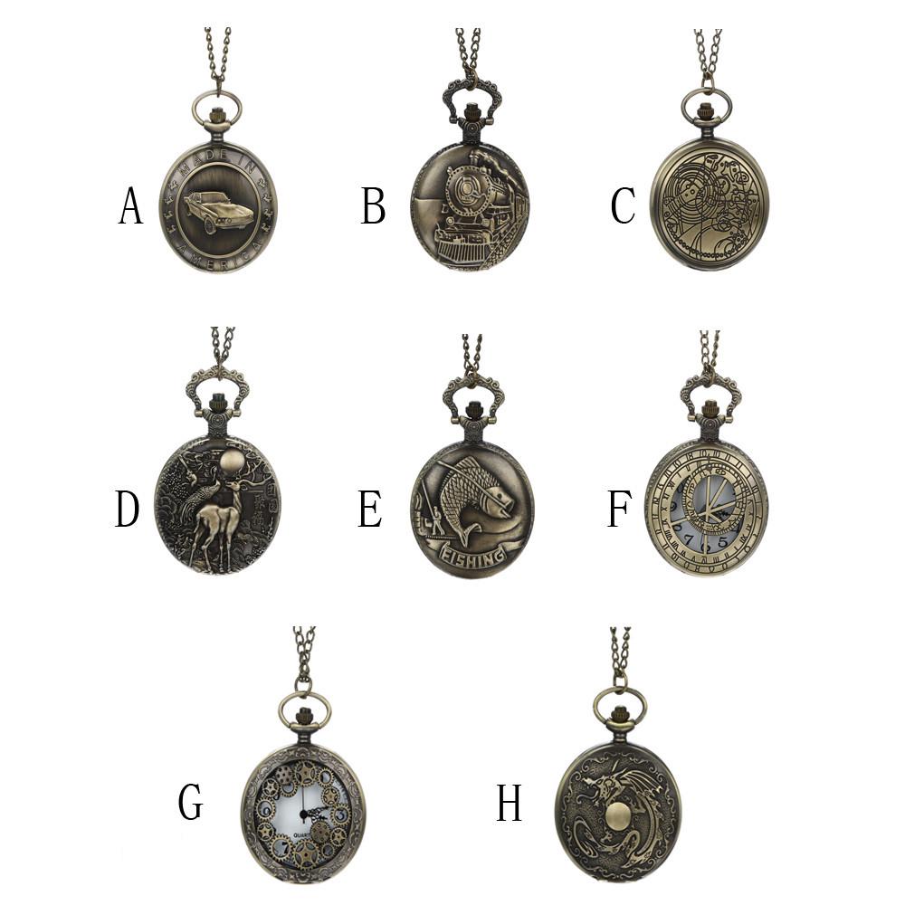 Vintage Chain Retro The Greatest Pocket Watch Necklace For Grandpa Gifts