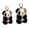 1/2 шт. Плюшевый брелок-подвеска в виде панды, Кольцо для ключей для кошелька, Держатель для ключей от машины, Легкая мягкая подвеска для сумки, Брелок в виде панды