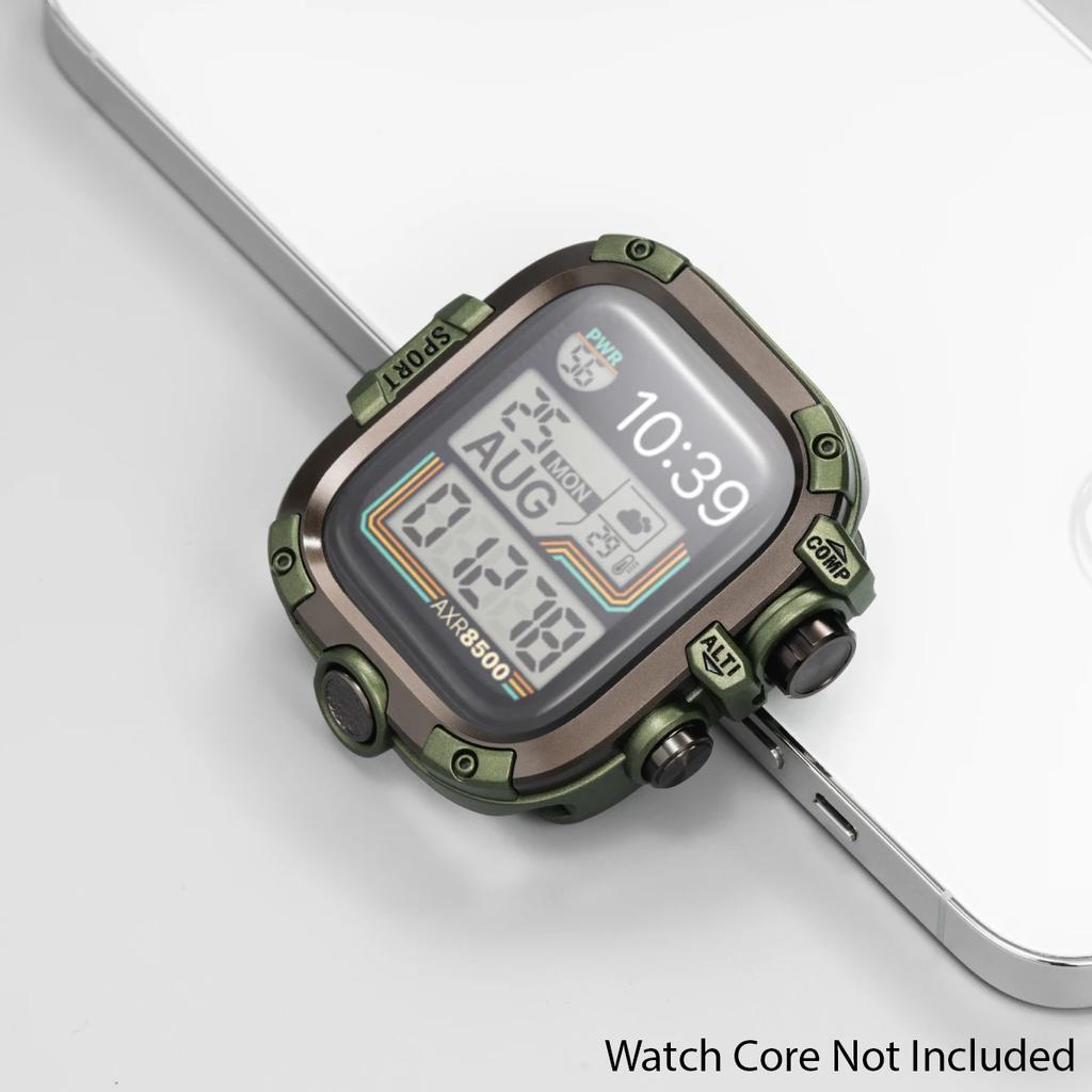 Водонепроницаемый металлический бампер для Apple Watch Ultra 49 мм 46 мм 45 мм 44 мм Защитная крышка с пленкой для iWatch Series 10 9 8 7 6 SE