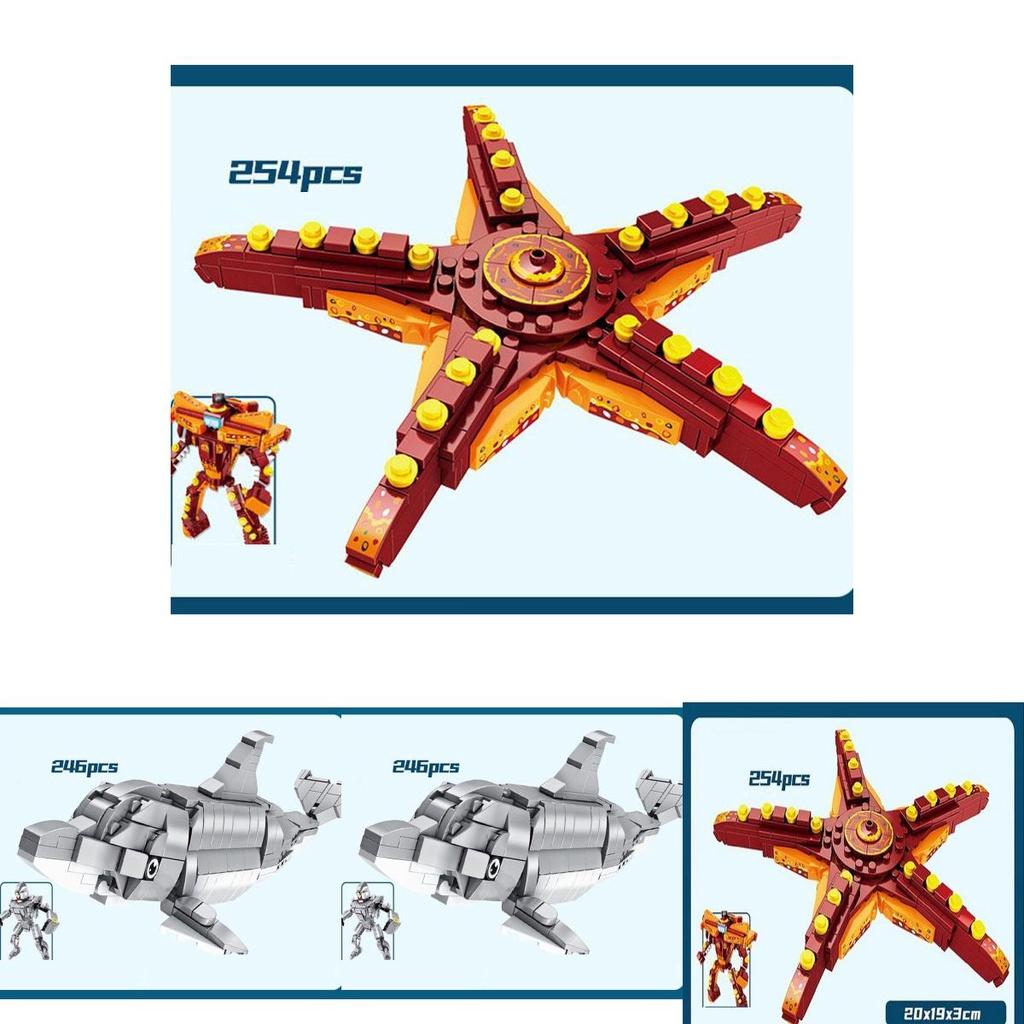 Lego Команда Подводной Лодки 2 Механизированная Броня Строительная Игрушка
