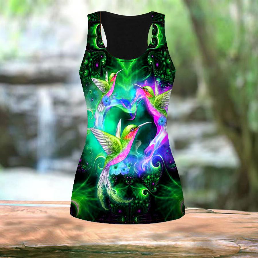 Женские летние спортивные рубашки с 3D разноцветным принтом птиц для занятий йогой и тренажерным залом, жилеты больших размеров