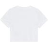 Calvin Klein Solid Short Sleeve T-Shirt Women Tops White J224288-YAF
