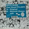 12-дюймовая пластинка BOYS NOIZE - Feel Good (ТВ=ВЫКЛ) KITSUNEMUSIC044 Kitsune Music 2007 Франция Танцевальная и Электронная Б/У