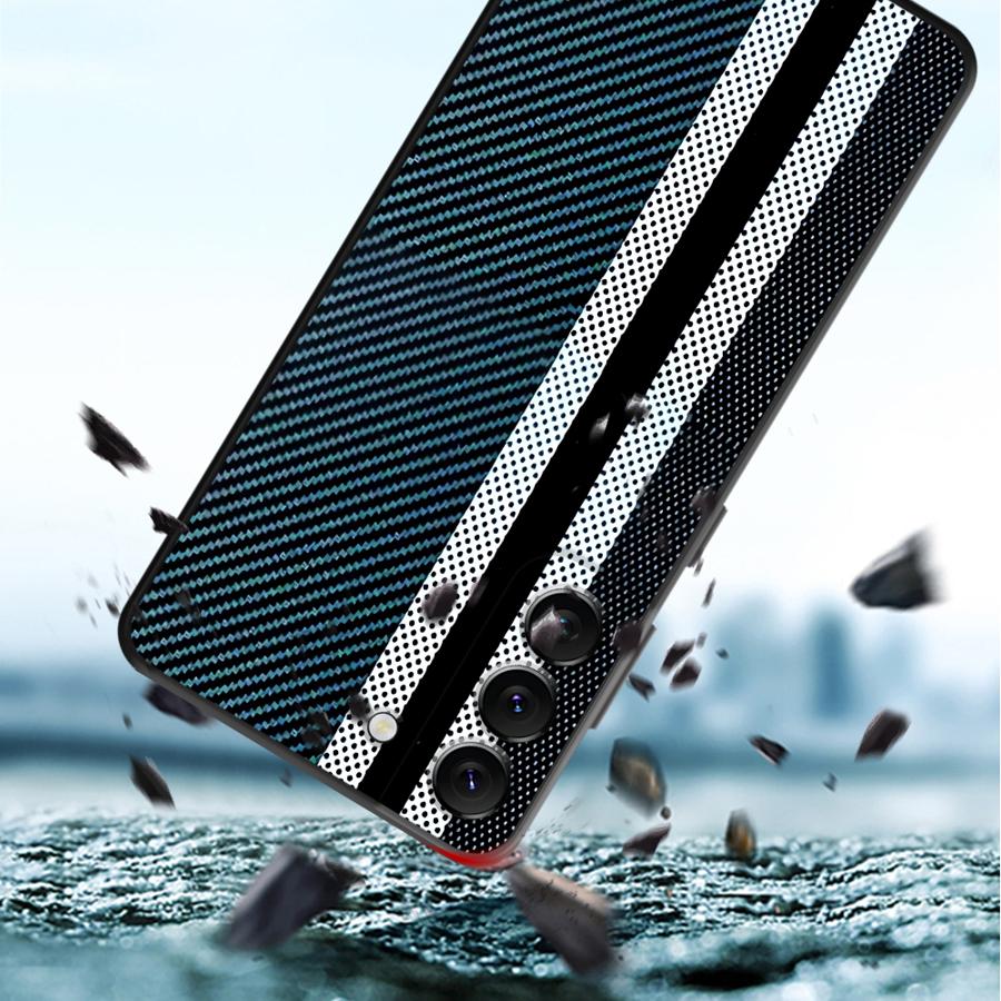 Геометрический чехол из углеродного волокна для Samsung Galaxy A57 A23 A25 A37 A22 A55 A53 A35 A26 A52 A36 A32 A24 A73 A51 Чехол для телефона A72 A71