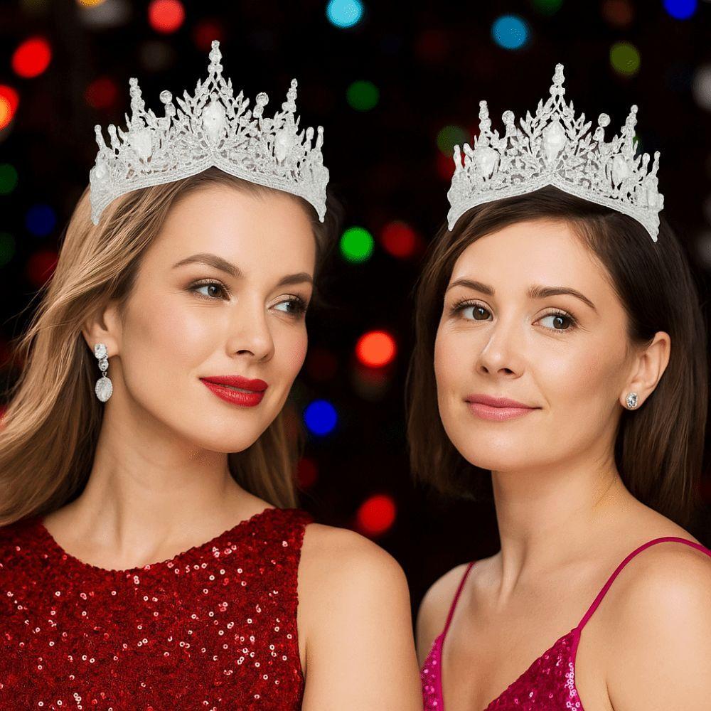 Украшения для волос Барочные Королевские Тиары Блестящее Украшение Корона Принцессы Вечеринка по случаю Дня Рождения