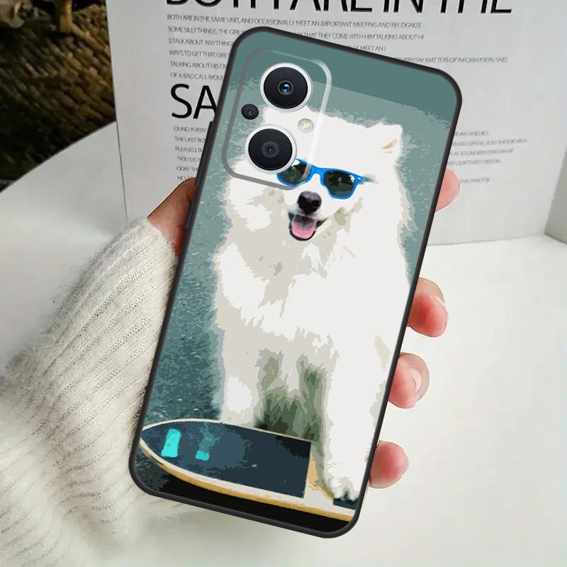 Samoyed Puppy Case For OPPO Reno 8 7 6 5 4 Lite 8T 5Z 4Z 10 11F OPPO Find X5 X6 Pro X2 Neo X3 Lite Cover