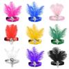 Stage Performance Feather Headpiece Sequin Hair Band 1920s Showgirl Headband  Brazilian Carnival